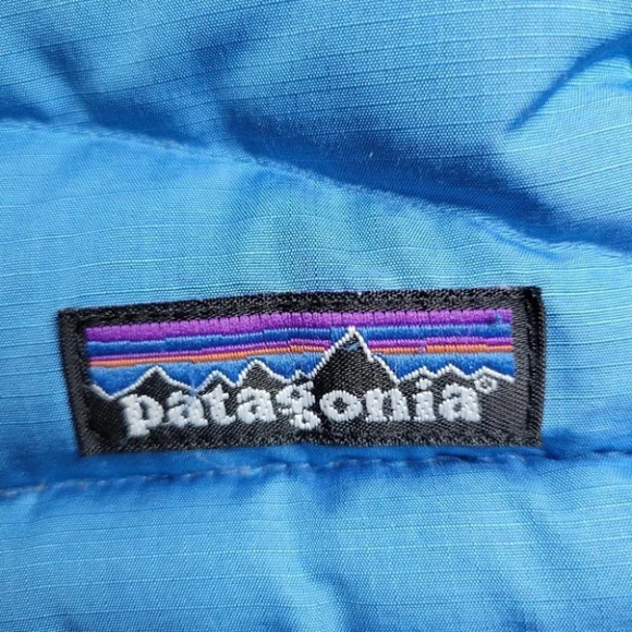 Patagonia goose down puffer quilted vest blue small - Picture 4 of 11